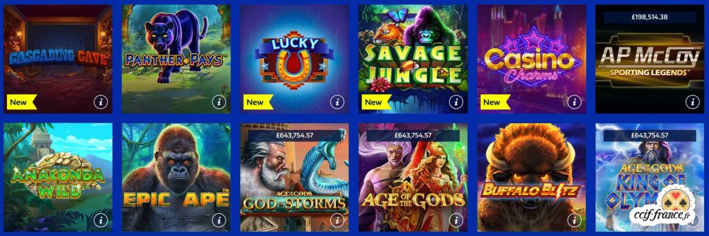 Zoom auf William Hill Casino-Spiele