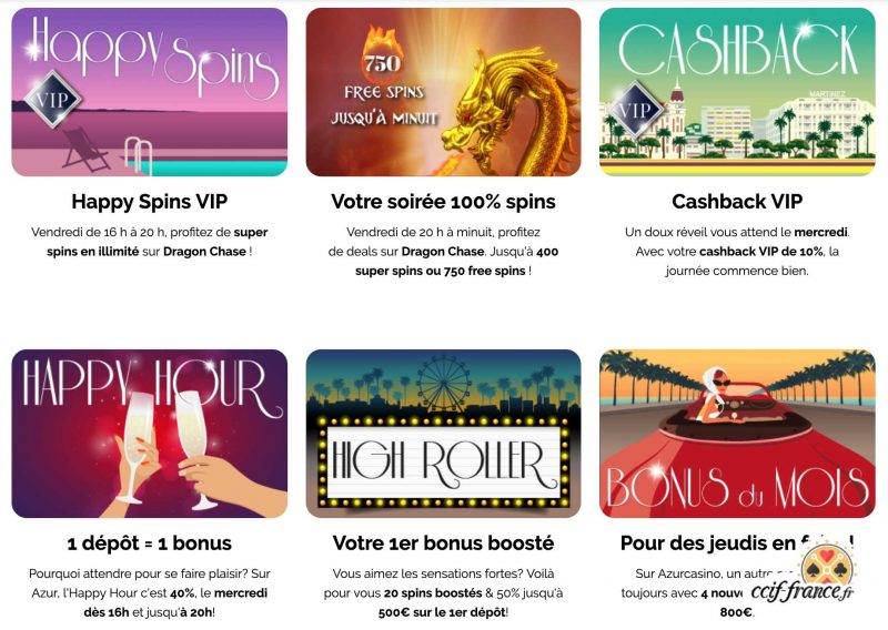 azur casino promotions